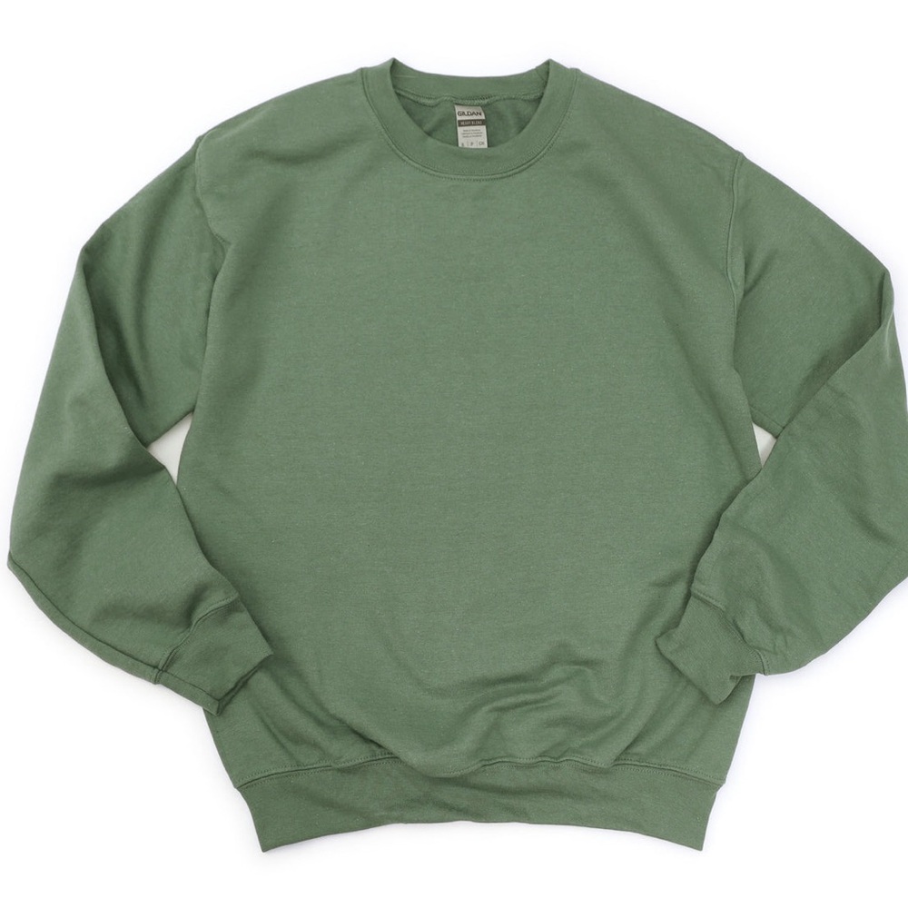 Gildan Unisex Olive Crewneck Sweater